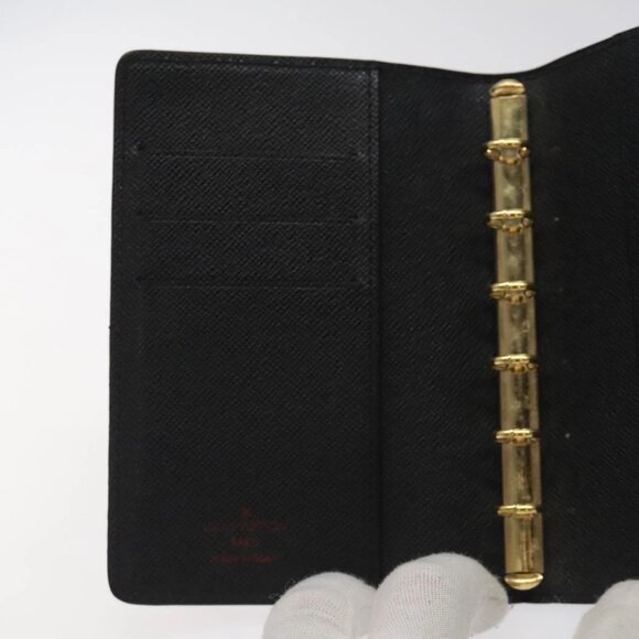LOUIS VUITTON Epi Agenda PM Day Planner Cover Black R20052 LV Auth 106768 - Picture 9 of 16